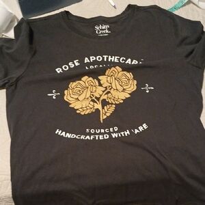 Schitt's Creek Black T-Shirt with Gold Graphic